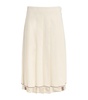 Cashmere Pleated Midi Skirt