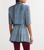 Cotton-Linen Check Cut Off Jacket
