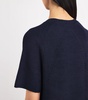 Linen-Blend Knit Round-Neck Sweater