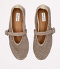Lurex Crochet Ballet Flats