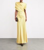 Satin Draped Gown