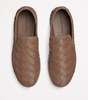 Leather Intrecciato Weave Slip-On Shoes