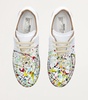 Leather Paint-Detail Replica Sneakers