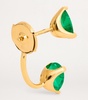 Yellow Gold and Emerald Orbit Single Earring