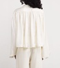 Silk Pleated Blouse