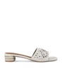 Suede Flower Low Sandals 30