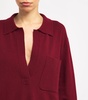Virgin Wool-Cashmere Polo Sweater