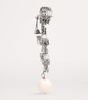 Crystal-Embellished Bow Clip-On Earrings