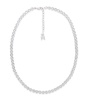 Crystal-Embellished Tennis Necklace