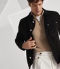 Nubuck Leather Shirt Jacket