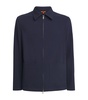 Virgin Wool-Blend Bomber Jacket