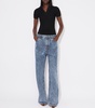 Knit-Waist Straight Jeans
