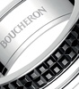 Large White Gold Quatre Black Wedding Band