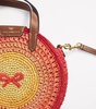 Small Raffia Round Top-Handle Bag