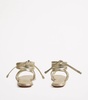 Metallic Leather Gladiator Sandals