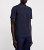 Cotton Zip-Up Polo Shirt