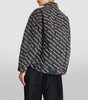 Asymmetric-Hem Logo Print Jacket