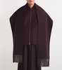 Cashmere Scarf-Neck Bomber Jacket