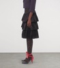 Satin Tiered  Midi Skirt