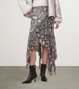 Asymmetric Cassie Midi Skirt