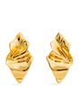 Gold-Plated Crumpled Earrings