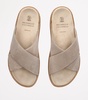 Suede Crossover Sandals