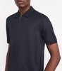 Virgin Wool Zipped Polo Shirt