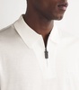 Cotton Zip-Up Polo Shirt