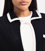 Wool-Cashmere Bow-Front Cardigan