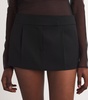 Wool Low-Rise Mini Skort