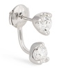 White Gold and Diamond Orbit Single Earring