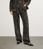 Organic Cotton-Blend Leopard Print Jeans