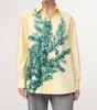 Cotton-Silk Juniper Branch Shirt