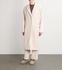 Alpaca-Blend Button-Up Coat