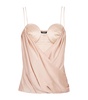 Silk Strappy Bustier Top