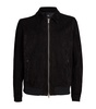 Suede Blouson Jacket