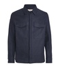 Linen Concealed-Placket Overshirt