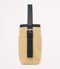 Woven T-Bar Sling Bucket Bag