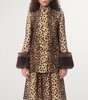 Wool Animal Print Coat