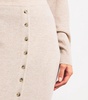 Wool-Cashmere Buttoned Maxi Skirt