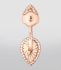 Rose Gold, Diamond and Pink Quartz Serpent Bohème Single Earring