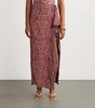 Floral Print Tanzanita Sueño Maxi Skirt