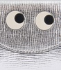 Metallic Leather Eyes Card Holder