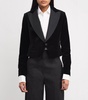 Velvet Cropped Blazer
