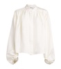 Silk Pleated Blouse