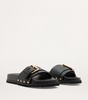 Leather Ellie Stud Slides
