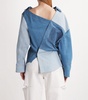 Denim Off-The-Shoulder Shirt