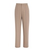 Cotton-Blend Straight Trousers