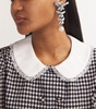 Crystal-Embellished Bow Clip-On Earrings