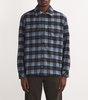 Wool-Blend Check Sacastor Overshirt